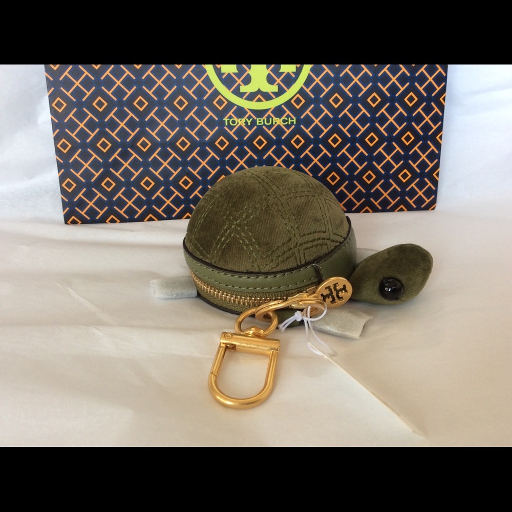 BNWT Tory Burch Turtle Coin Purse Key Fob